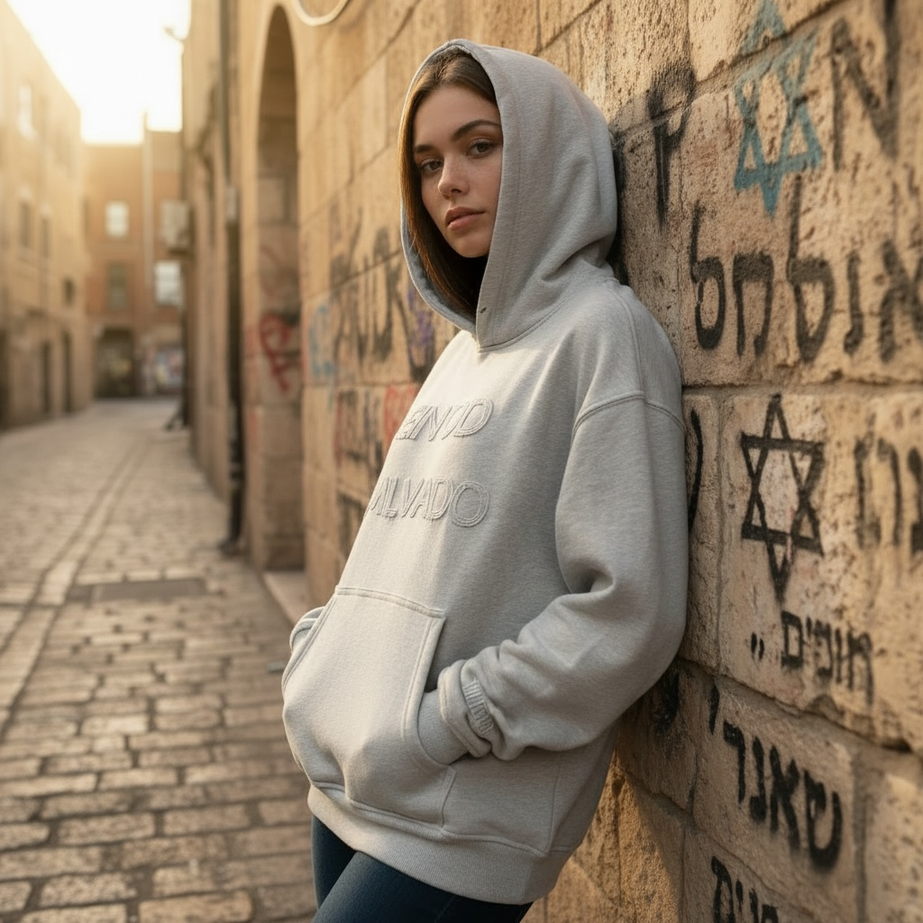 Ein Od Milvado v4 White Heather Unisex Hoodie - Tribe of Judah