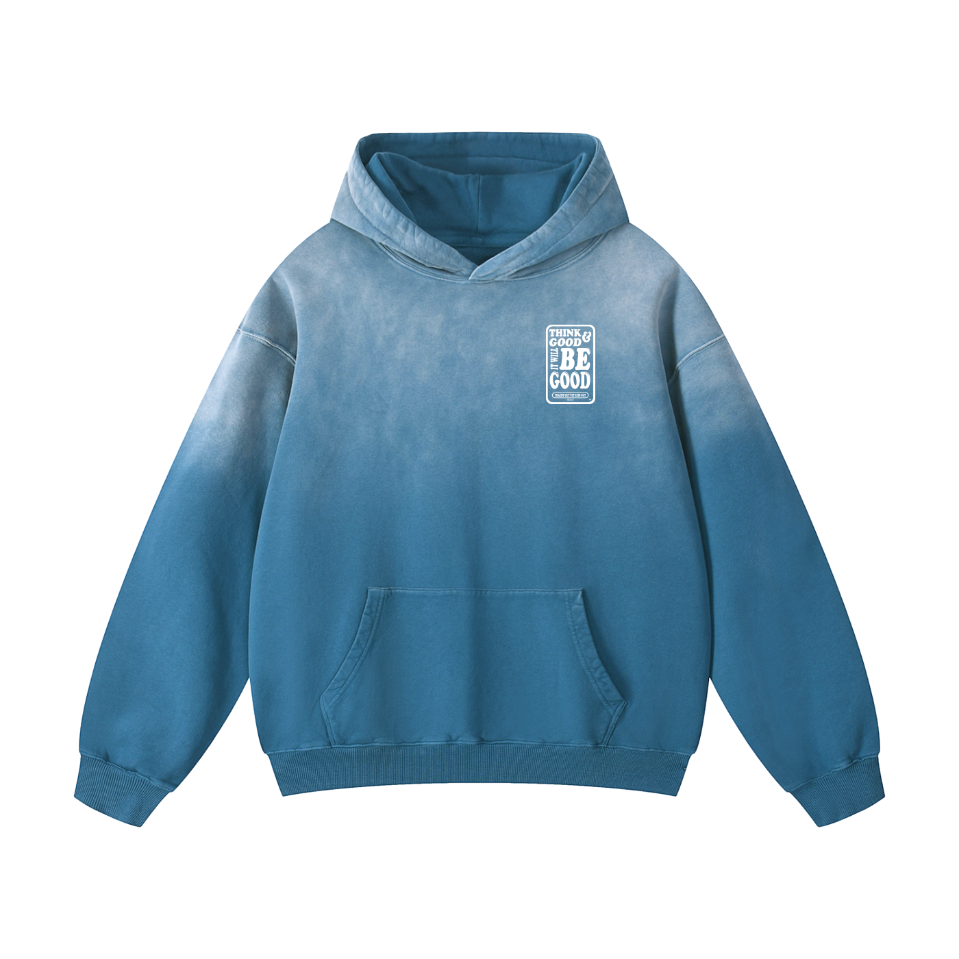 Womens Think Good Heavyweight Sunfade Oversized Hoodie - Tribe of Judah