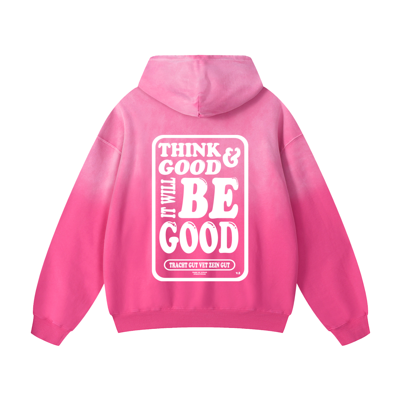 Womens Think Good Heavyweight Sunfade Oversized Hoodie - Tribe of Judah