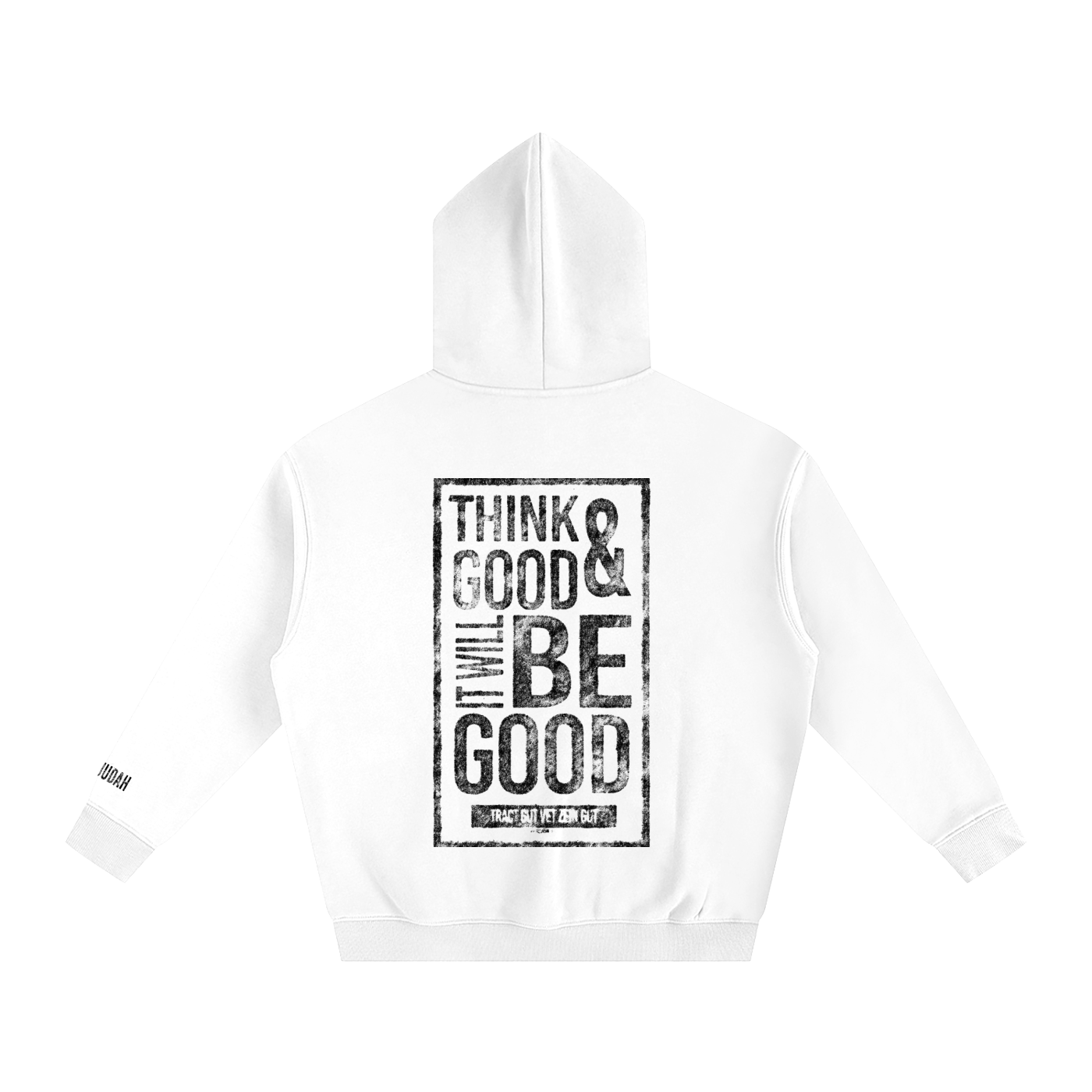 (NOT WISHLIST) Think Good Oversize Fleeced Hoodie White - Tribe of Judah