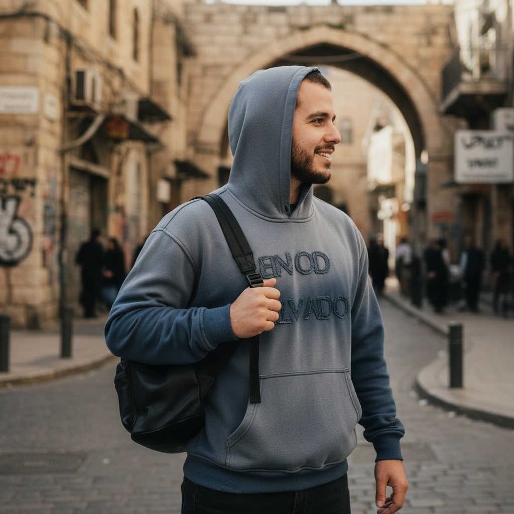 Ein Od Milvado v4 Faded Blue Unisex Hoodie - Tribe of Judah