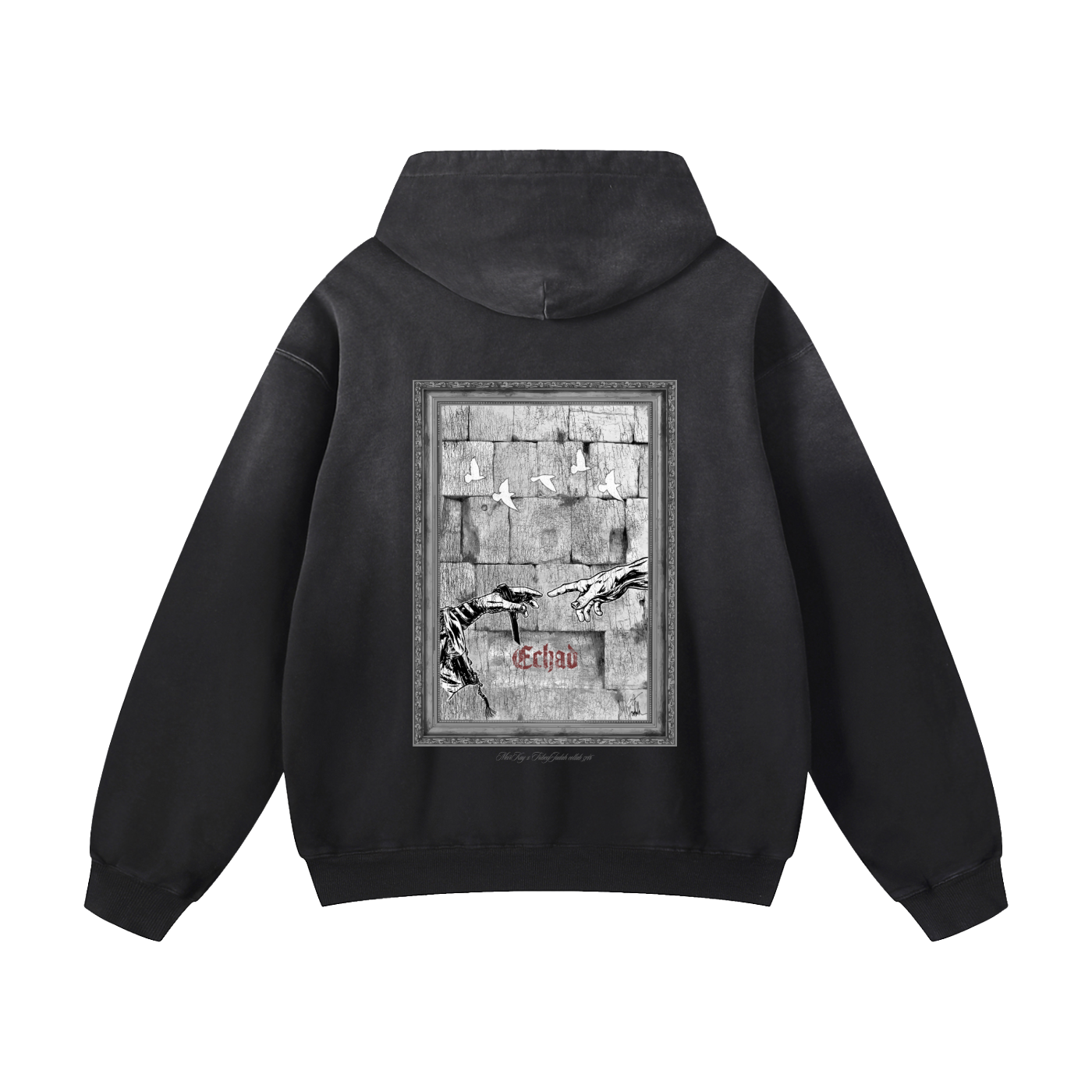 Echad x MeirKay Heavyweight Sunfade Oversized Hoodie - Tribe of Judah