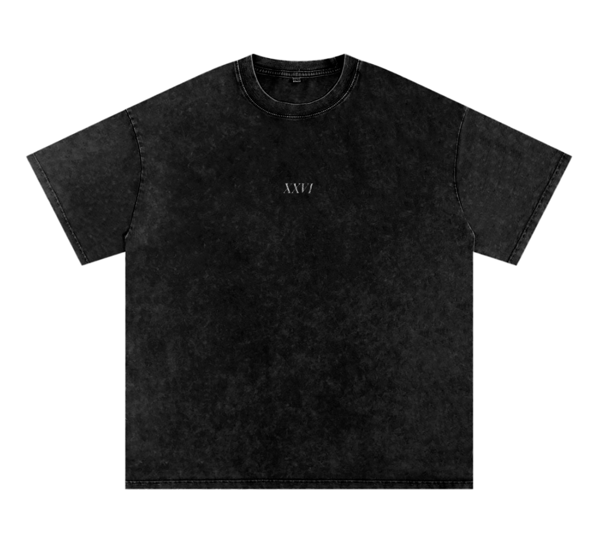 Echad Snow Washed Oversized Cotton T-Shirt Black - Tribe of Judah