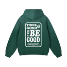 Womens Think Good Heavyweight Sunfade Oversized Hoodie Green - Tribe of Judah